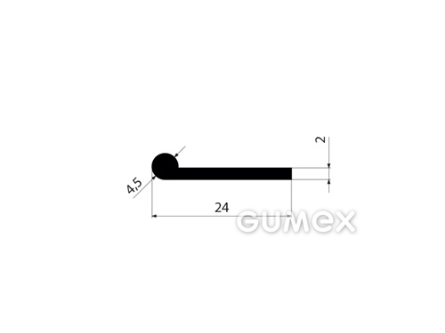 GUMMIPROFILE P-FORM - EPDM